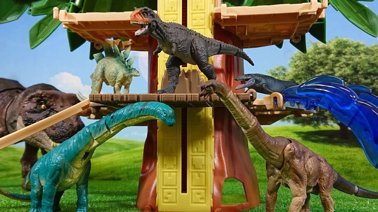 アニア 恐竜 Dinosaur かくれんぼ!どこに隠れているか見つけ出して恐竜の名前を学ぼう!カルノタウルス、アルゼンチノサウルスなどが登場