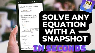 How to solve linear and quadratic equations and more with Socratic by Google