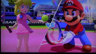 Cute Peach VS Mario Power Rally 4K Subscribe for More Mario Tennis Magic