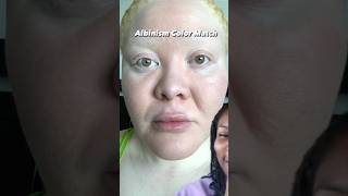 Albinism lash color match challenge #eyemakeup