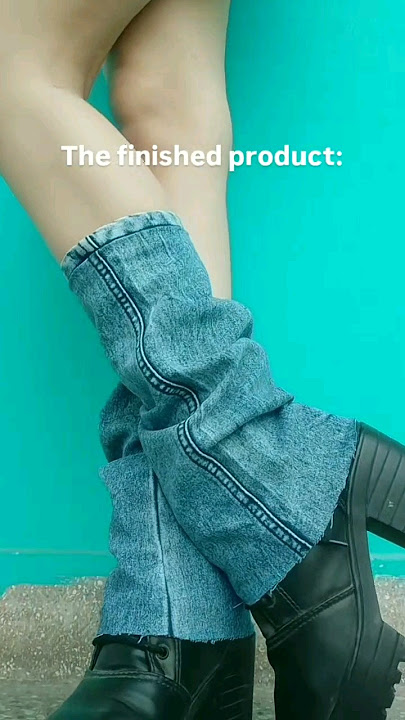 Denim Leg warmers DIY (tutorial) #fashion #diy #legwarmer #denim #pintereststyle #upcycling #explore