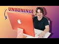 EXCLUSIVE iMac 2021 Unboxing - Orange 24&quot; 2021