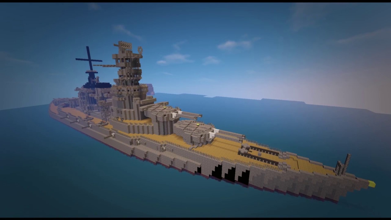 Minecraft 戦艦金剛ができるまで Youtube