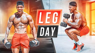 COMPLETE 45 MIN LEG DAY WORKOUT(BODY WEIGHT + DUMBBELLS] by BullyJuice 211,299 views 8 months ago 46 minutes