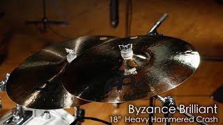 Meinl Cymbals B18HHC-B Byzance 18" Brilliant Heavy Hammered Crash Cymbal