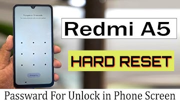Redmi A5 Hard Reset Via Screen Lock Unlock