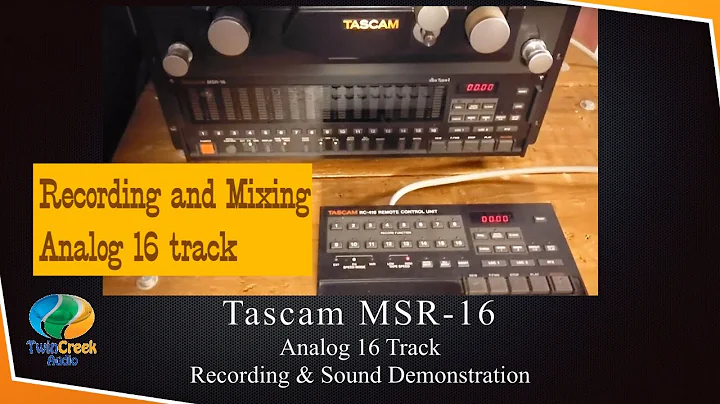 Tascam MSR 16 Recording and Sound Demo