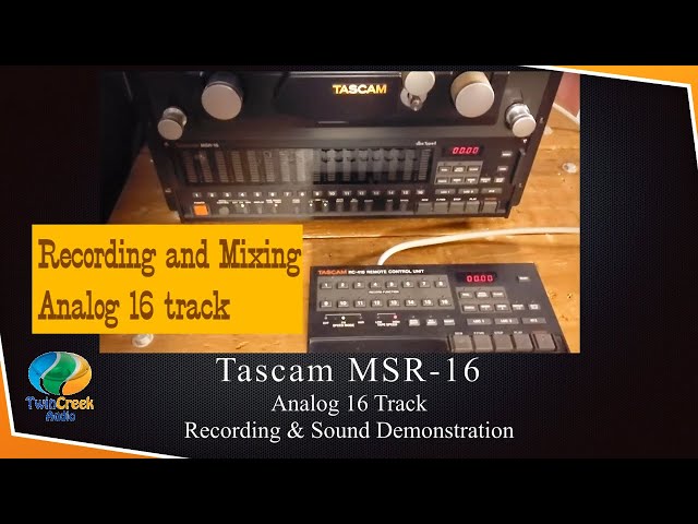 Tascam MSR 16 Recording and Sound Demo 