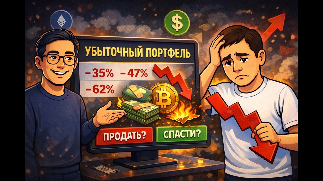УБЫТОЧНЫЙ портфель альткоинов: как понять, что ещё можно спасти. Разбор реального портфеля инвестора