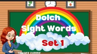 Dolch Sight Words for Preschoolers to Grade 2 Set 1