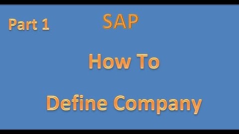 How to define company MM #sapmm#sap#sapvideo