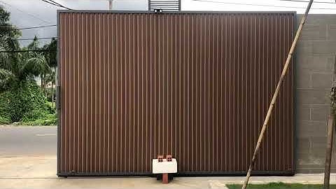 Cổng trượt tự động. Lắp đặt cổng tại Củ Chi, HCM