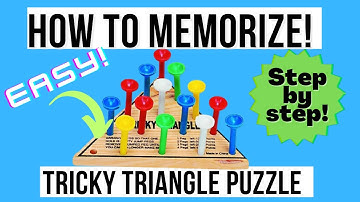 How To Memorize The Solution To The Cracker Barrel Peg Game aka  Tricky Triangle Peg Puzzle