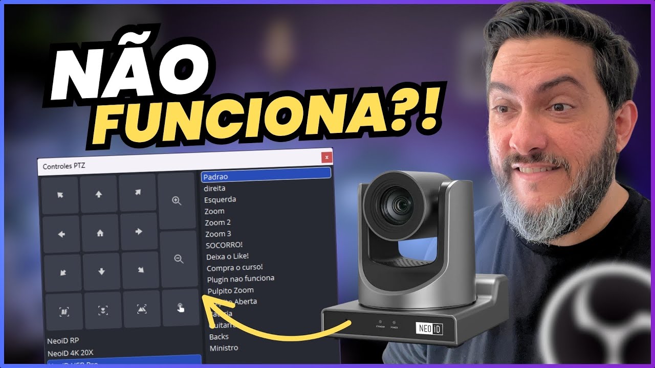 OBS Studio Não Controla Mais Sua Câmera PTZ? Veja Como Corrigir! (PTZ Controls)