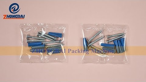 Automatic screw packing machine with 2 bowls counting system