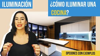 Cómo iluminar la COCINA - Iluminación Artificial - Iluminación Natural  Diseño de Cocinas modernas