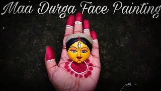 Maa Durga Face Painting ?️||small face painting || Easy process || World Of Creative DIY