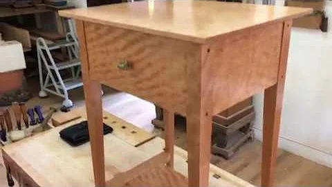 QLine Design Shaker Table With hidden compartment