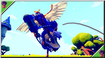 Wing Harpoon Rider vs Every Unit (part2/2) - TABS Original Mod