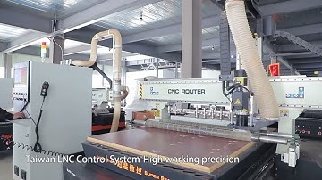 High Quality 4*8ft wood atc cnc router with 12 tools automatic tool change