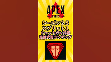 【APEX】【S25:スプリット1】　ショットガン武器最強ランキング