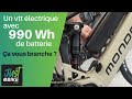 Vtt lectrique avec 990 wh de capacit de batterie a vous branche  autonomie de 200 kms   037