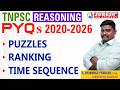 TNPSC | REASONING PYQ 2020-25 | PUZZLES & RANKING | PRAKASH SIR | YOUTUBE DISCUSSION| Suresh Academy