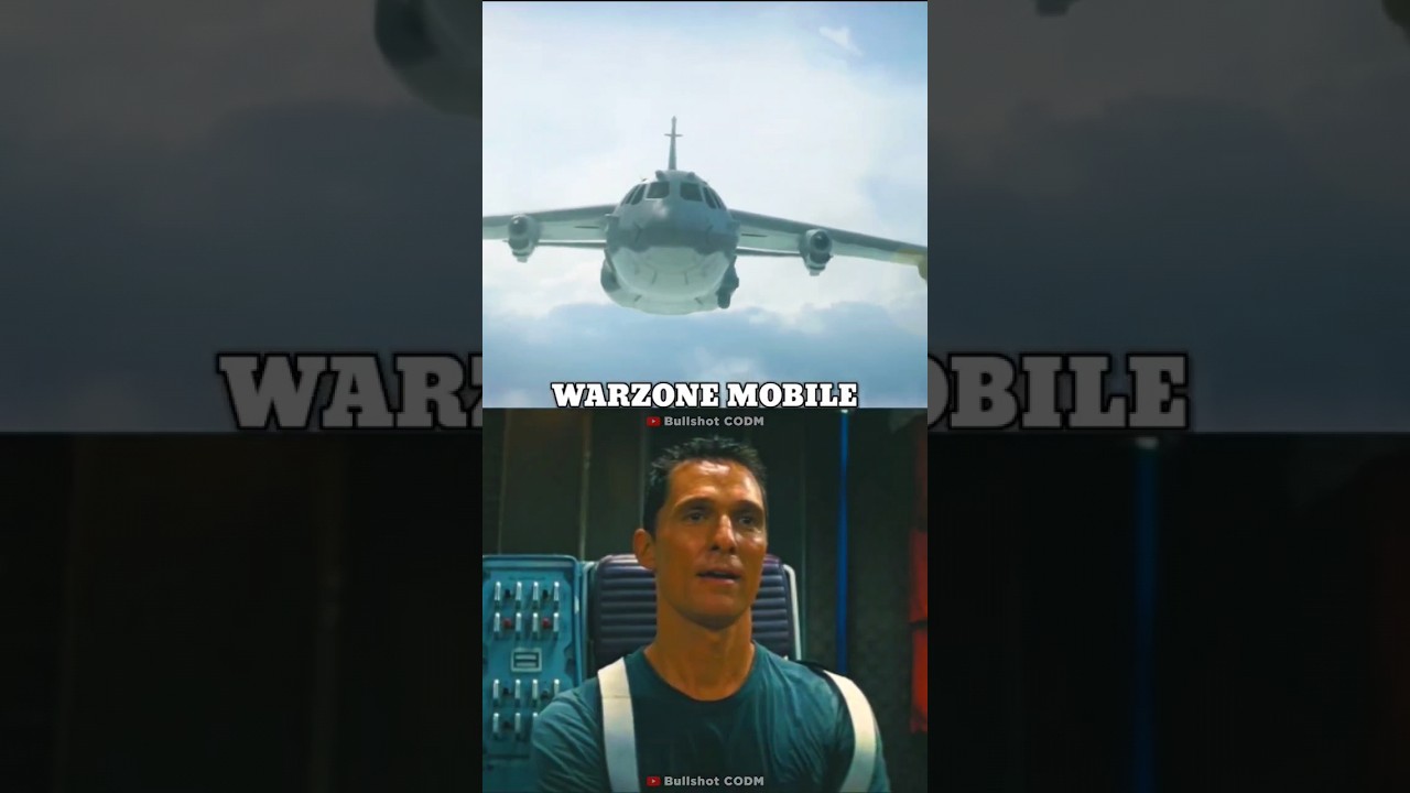 BR Flight Scene In PUBG Mobile Vs COD Mobile Vs Warzone Mobile 🥵 