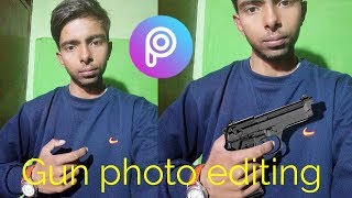 how to edit a photo with gun | how to edit photo in picsart | picsart photo editing tutorial screenshot 1