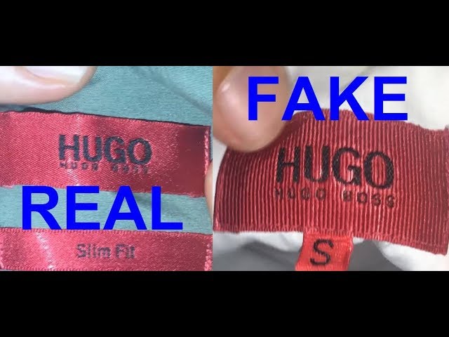 Real vs. Fake Hugo Boss shirt. How to 