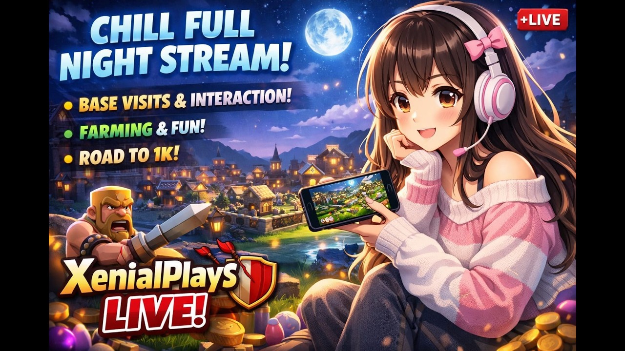 🔥 💤 BASE VISIT AND RANKED ATTACKS🌙 | Clash of Clans Gameplay🔥 ||XenialPlayS LIVE 🔴|||