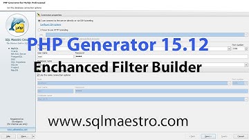 PHP Generator 15.12 new features. Part 1. Enchanced Filter Builder