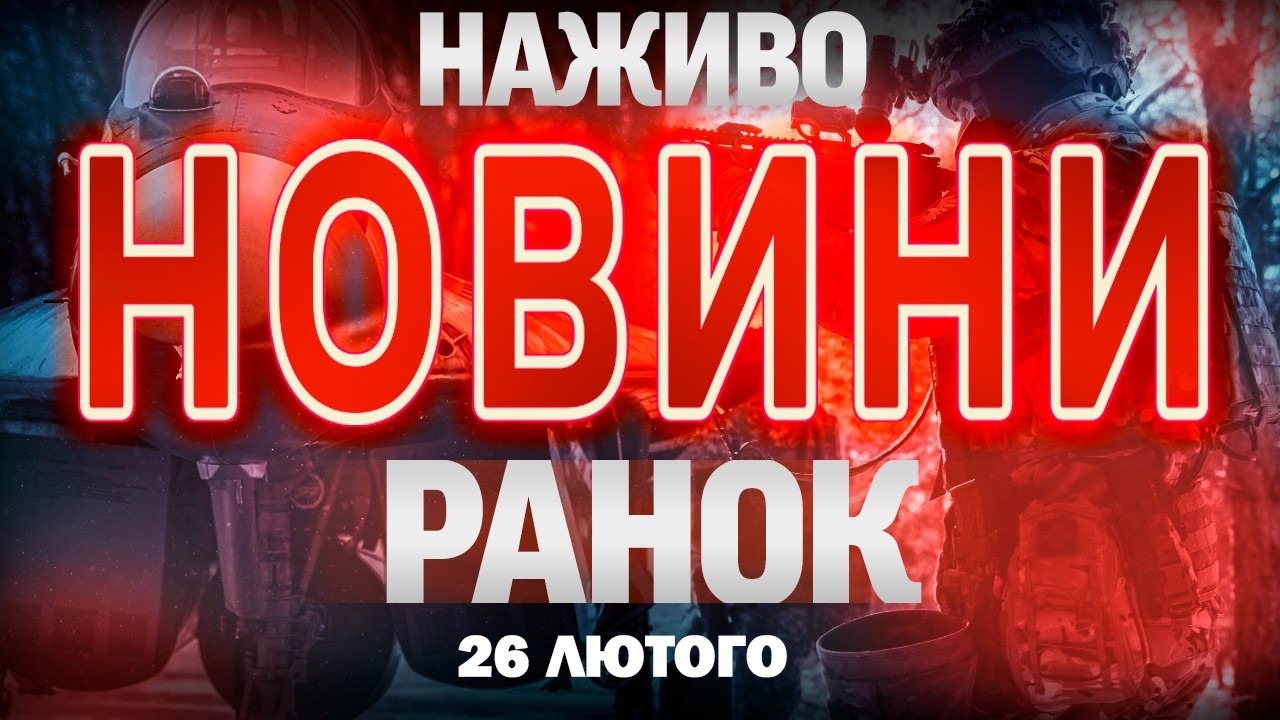 РАНКОВІ НОВИНИ НАЖИВО! 26 ЛЮТОГО, ЧЕТВЕР