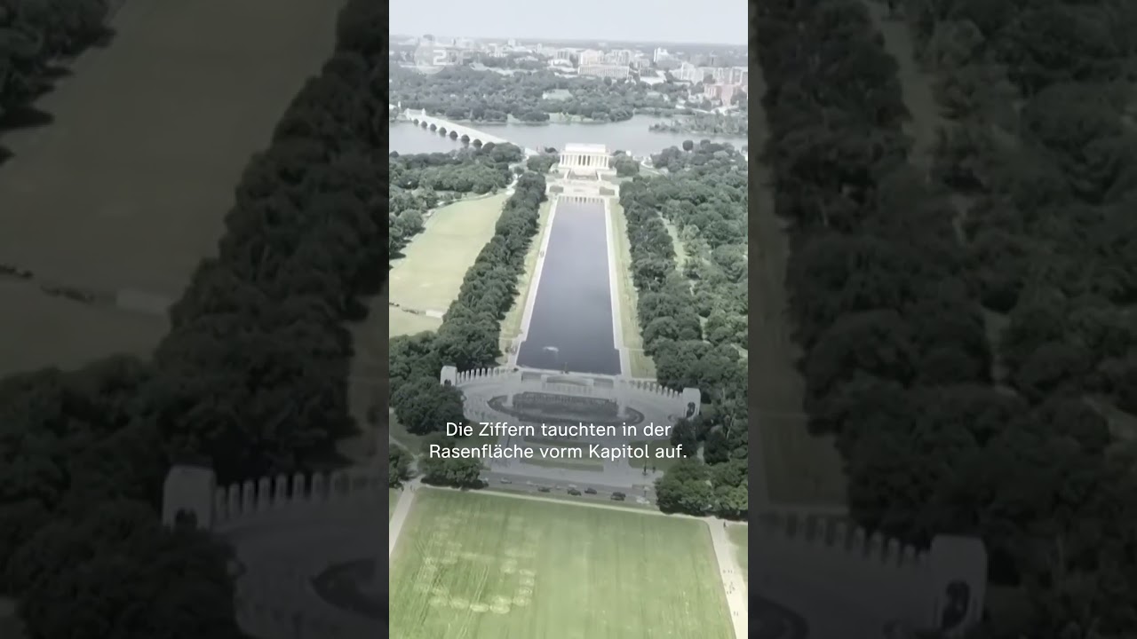 Mysterious Number Code: Anti-Trump Slogan in Front of the Capitol