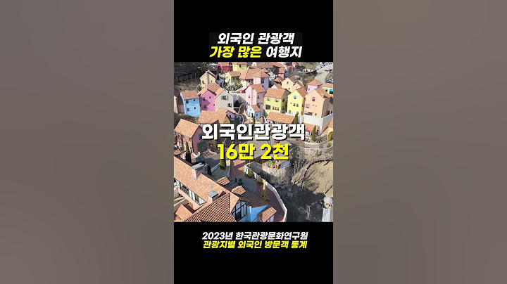 외국인관광객이 많은 관광지는?