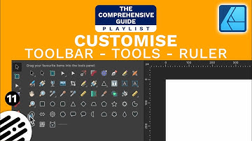 Affinity Designer Tutorial: Customise Toolbar, Tools, Ruler