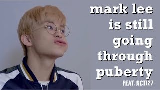 mark lee is STILL going through puberty