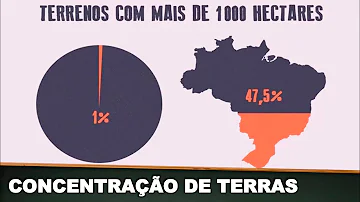 Quando se inicia o processo de concentração de terras no Brasil?