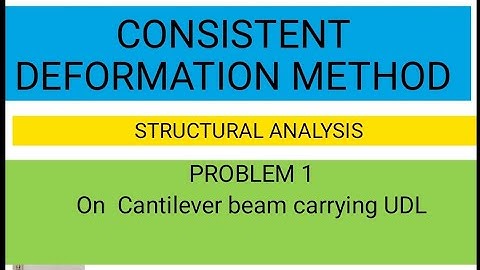 consistent deformation method - problem 1