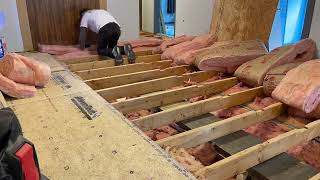 Insulating Mobile Home Floors Tim lapse