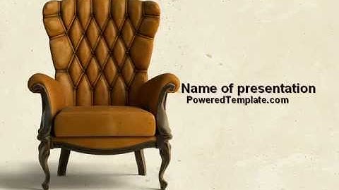 Armchair PowerPoint Template by PoweredTemplate.com