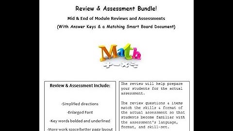 Grade 6 Module 3 Review and Assessment Bundle