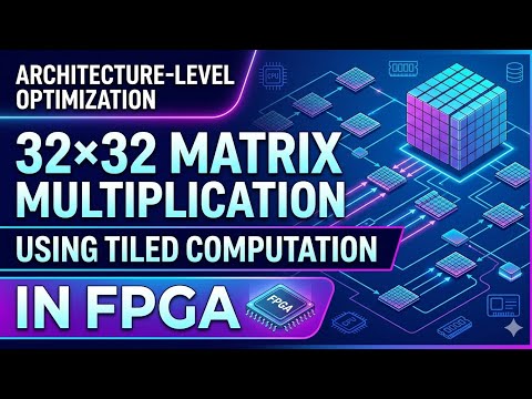 Architecture-Level Optimization of 32×32 Matrix Multiplication using Tiled Computation in FPGA