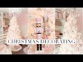 DECORATING FOR CHRISTMAS!🎄❄️FULL ROOM TRANSFORMATION!