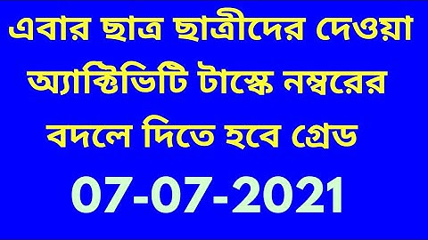 New Model activity tasks 2021 given by school education department on banglar shiksha portal/ বাংলা