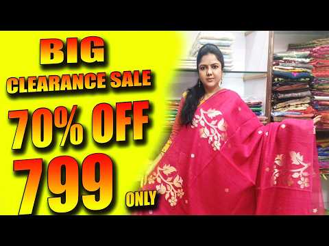 Super Offer Sale / 70% Discount sale on Banaras sarees /