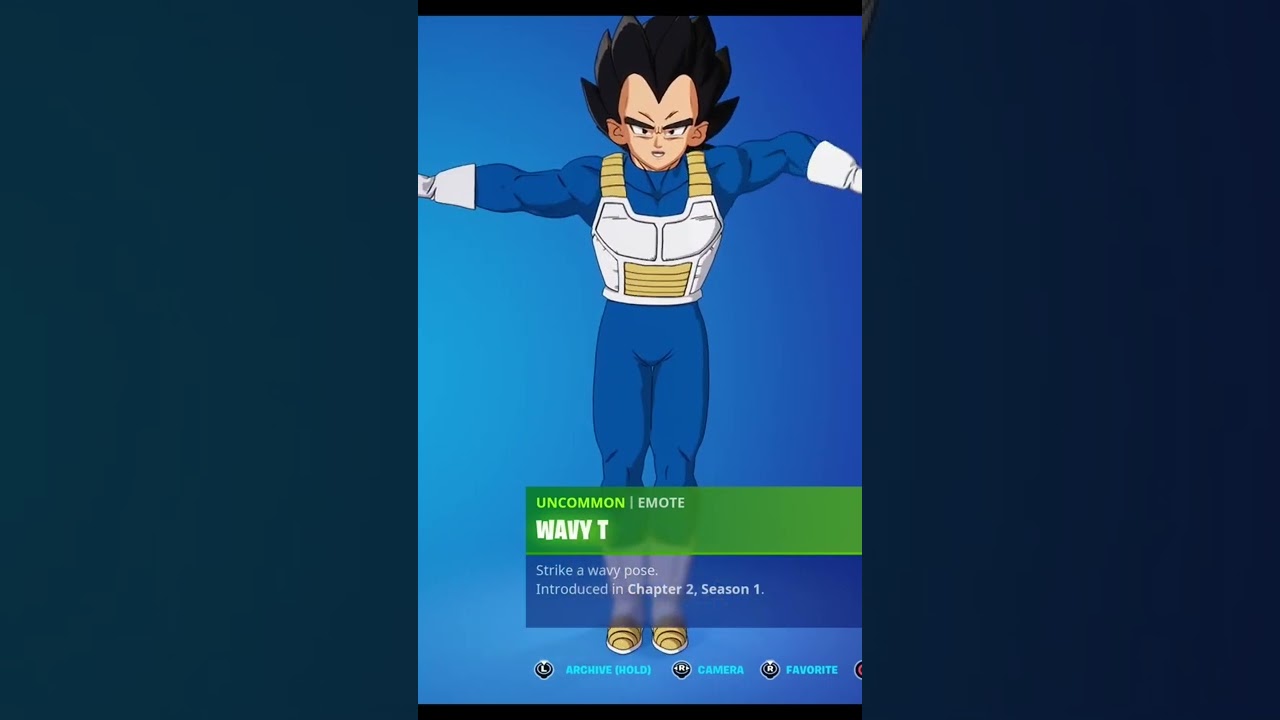 WAVY T - VEGETA SKIN Showcase with All Fortnite Dances & Emotes! (Fortnite x Dragon Ball)