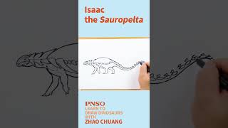 Full Body Drawing of a Sauropelta--Learn to Draw Dinosaurs with ZHAO Chuang
