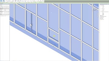 Revit 2017 Curtain wall insert doors and windows