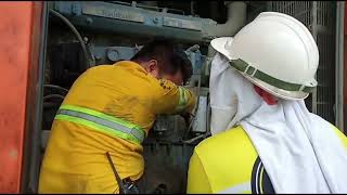 Change Oil Genset Baudouin #subscribetomychannel #genset #mechanic